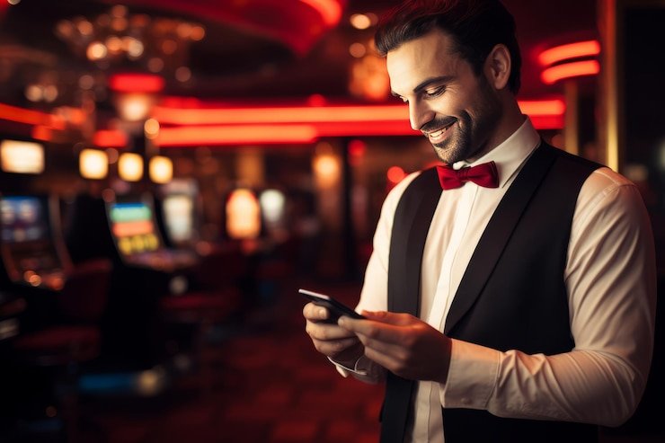 Antarmuka aplikasi macan toto menampilkan menu utama dengan opsi sportsbook, kasino langsung, dan slot